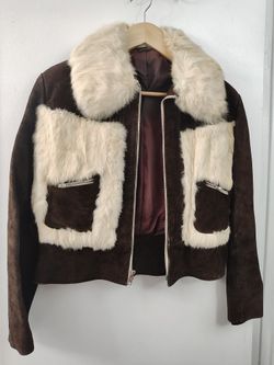 Vintage Leather And Fur Jacket 
