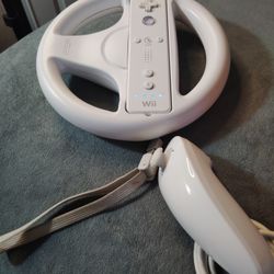 Nintendo Wii Controllers & Wii Wheel $35 Cash 