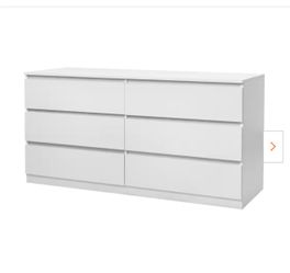 White 6 drawer dresser