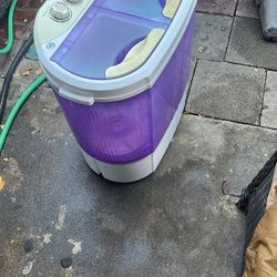 Purple mini washer and drying machine