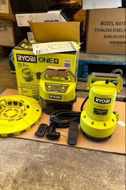 RYOBI ONE+ 18V 1/6 HP Submersible Pump Tool Only
