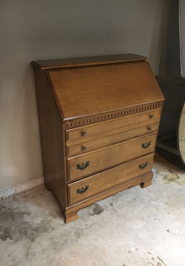 Wooden Secretary Desk W Drawers For In Plano Tx Offerup