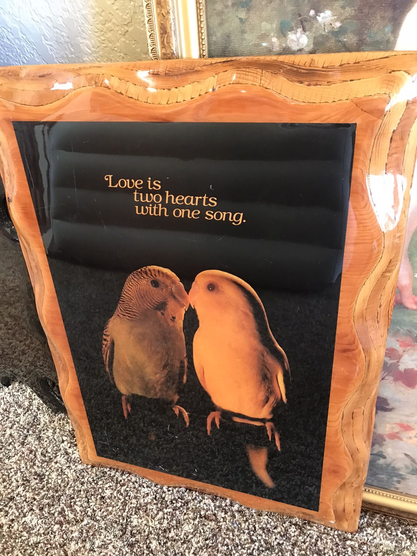 Wooden Quote Painting With Birds!