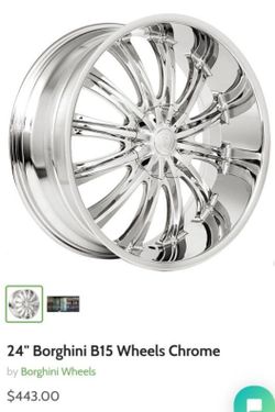 24 Inch Chrome Rims For Sale.