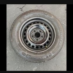 1 X 195/65r15 5x4.5 5x114.3 5x115 Steely Rims With Tires!!!!