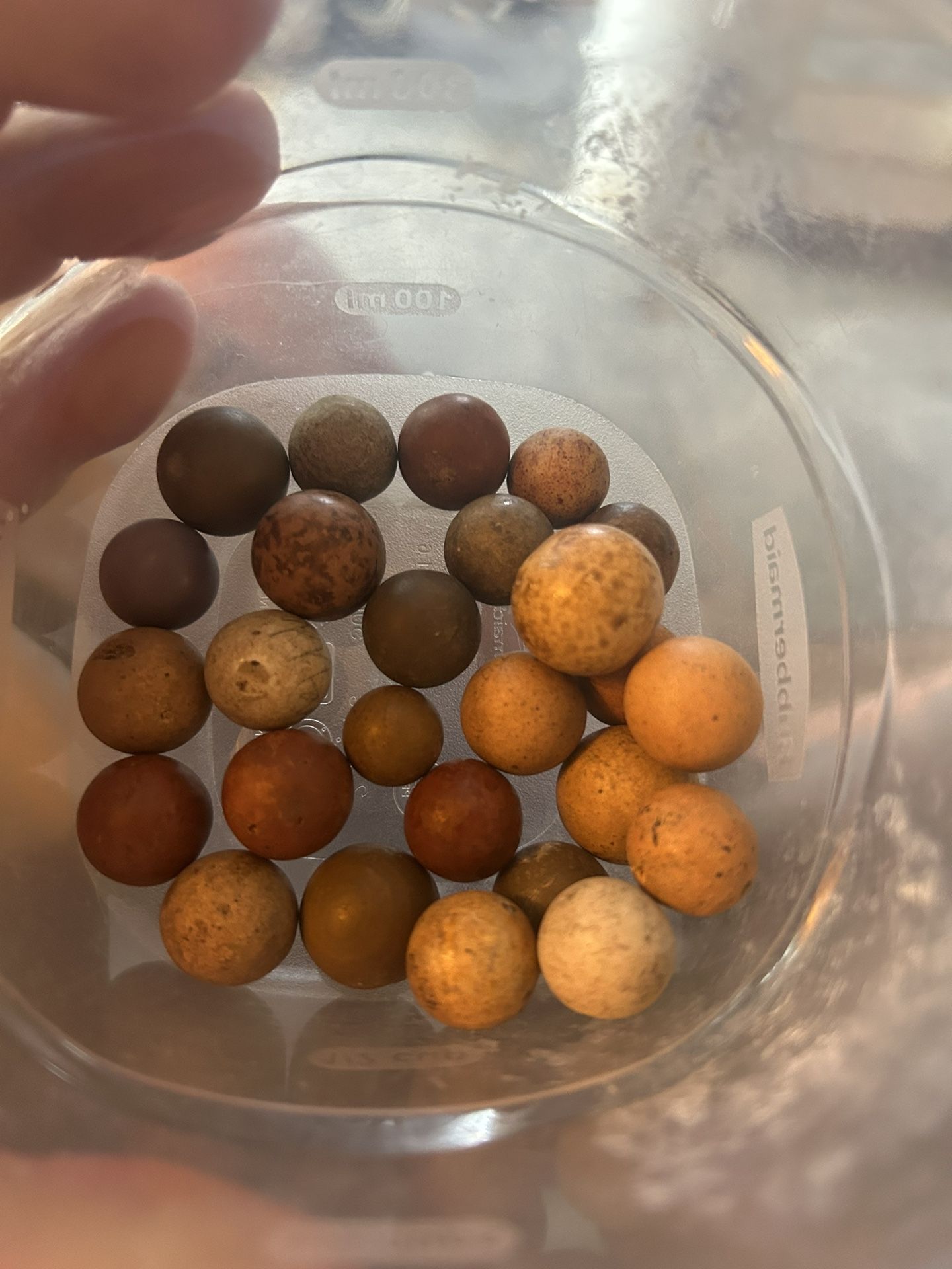 clay marbles 1800s lot