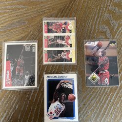 Michael Jordan Basketball 4 Card Lot