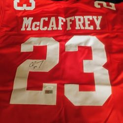 Christian McCaffrey Auto Jersey 