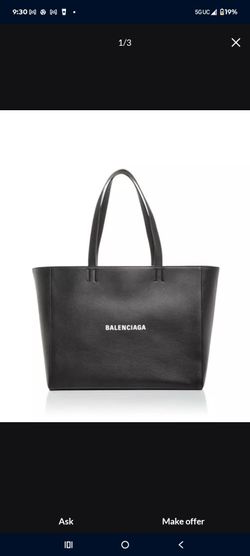Balenciaga large black tote bag