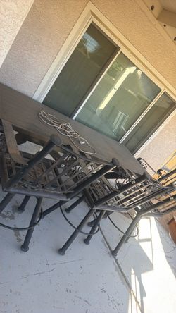 Long patio table