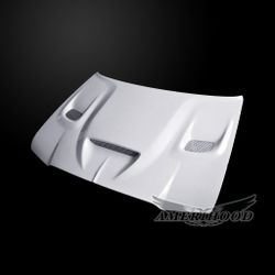 Chrysler 300 2005-2010 Amerihood C305AHCATFHW - HC Style Functional Ram Air Fiberglass Hood (Special Order) 