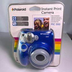 NEW Polaroid PIC 300 Instant Print Camera Blue