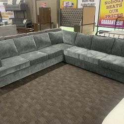 Grey Sectional Couch L Shaped 