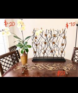 Candleholders, Candles, Vases, Baskets 