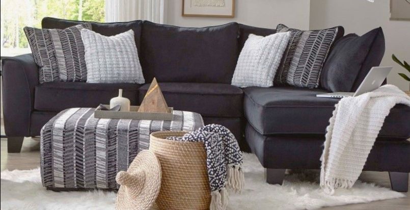 American Sectional Sofa in Black