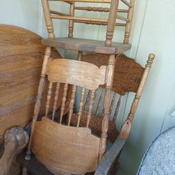 Free Antique Chairs And Vintage Table.