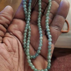 Jade Necklace and Bracelet