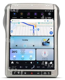 AuCar TS12.1-FORD-10-16 New 12.1" Tesla-Style Android Digital Multimedia Video Receiver for 2010-2016 Ford F250, F350, F450, and F650 Vehicles with B