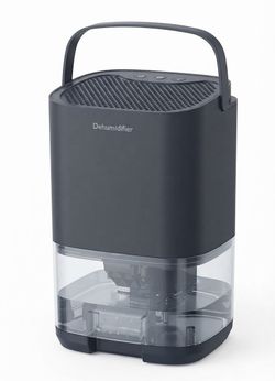 Compact 1L Small Room Dehumidifier with Removable Water Tank for Homes up to 350 sq ft