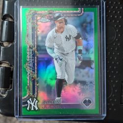 Aaron Judge Topps Holiday Chrome 