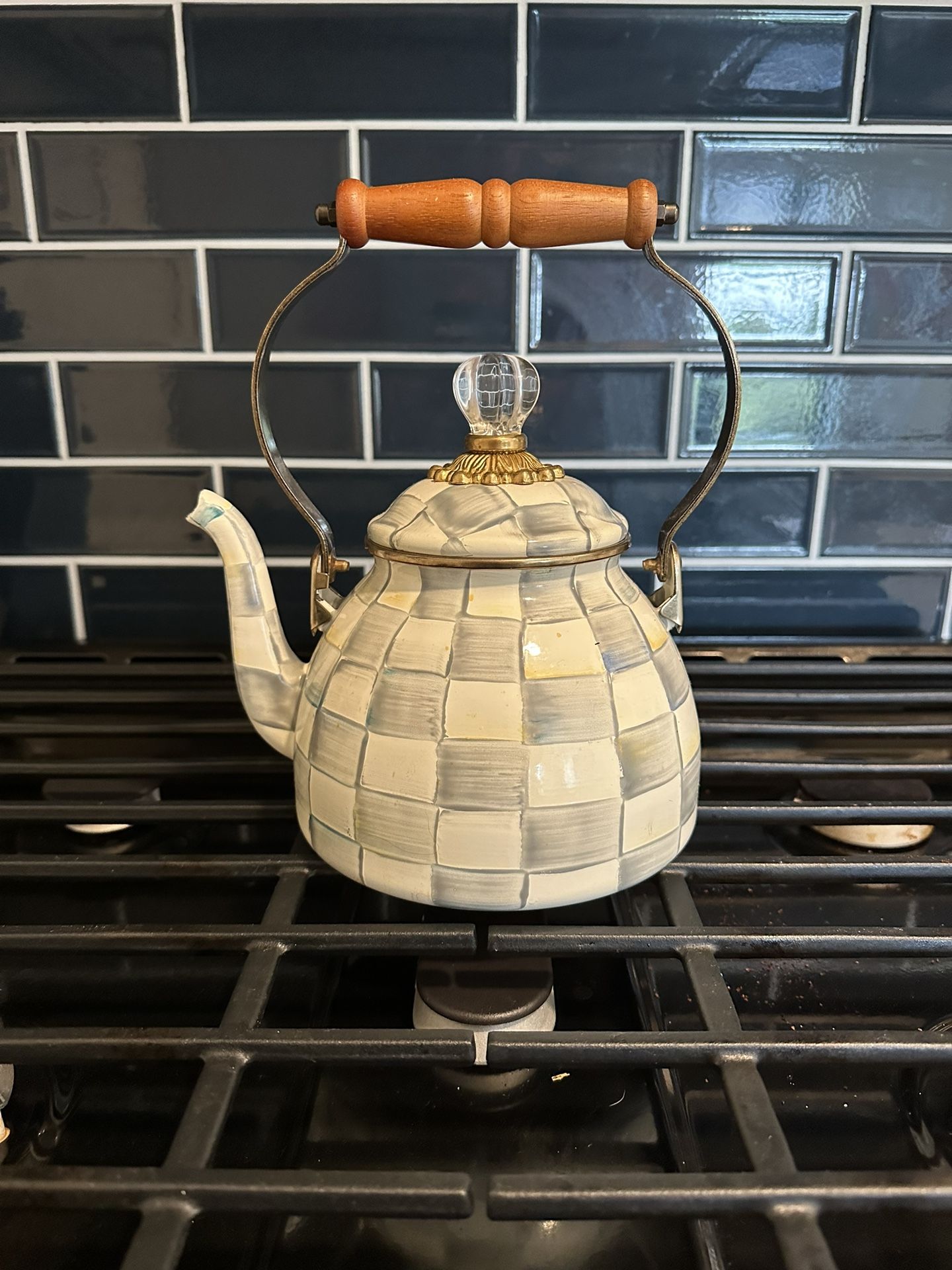 Mckenzie Child Tea pot and Coffee Tea And Sugar Canister