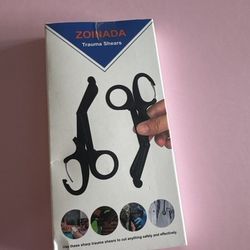 2 Pack Trauma Shears, 5.8 Inch Stainless Steel Medical Scissors, Bandage Scissor