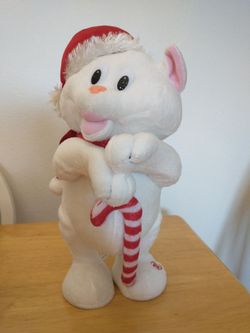Christmas Dancing Singing White Cat
