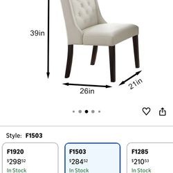 BRAND NEW**Relaxwimi Set of 2 PU Leather Dining Chairs with Solid Wood Legs, Modern Kitchen Chairs 