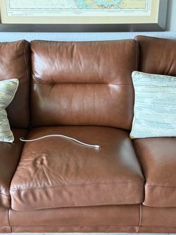 Leather 96โ sofa