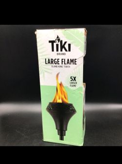 Tiki Large Flame NEW metal tourch 65in