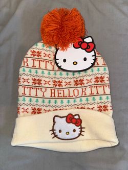 Hello Kitty Fair Isle Pom Pom Beanie