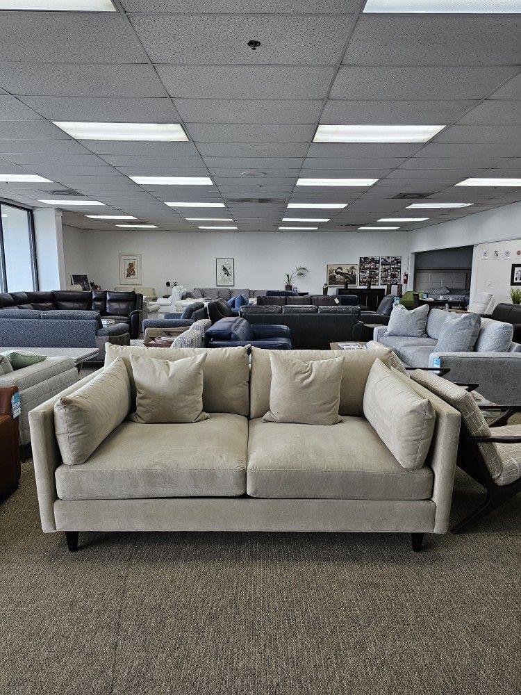 Fabric Sofa With Removable Cushions