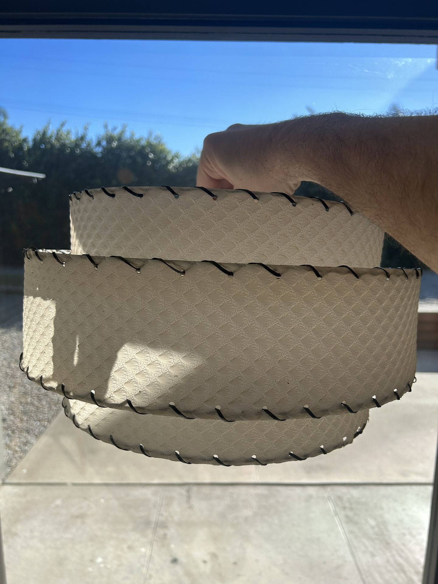 Vintage Atomic MCM 3 l-Tier Lampshade