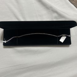 White Gold Tennis Bracelet 