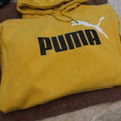 Sudadera Puma Color Mostaza 2 Xl Buenas Condiciones 
