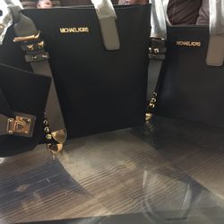 MK three-piece two bags and wallet