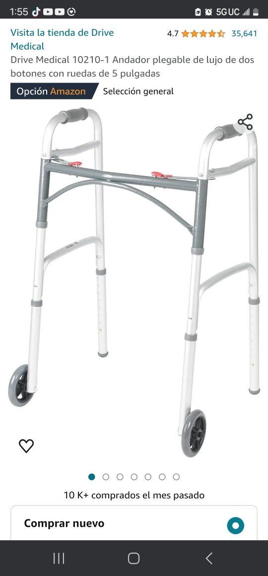 Andador Plegable De Lujo