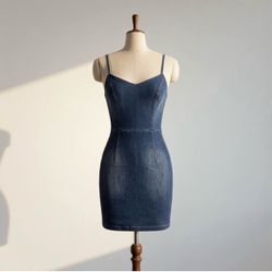 Denim mini dress Small