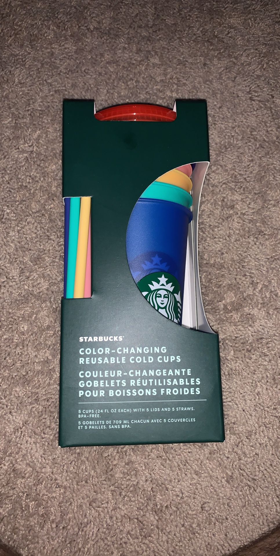 Starbucks Color Changing Reusable Cold Cups