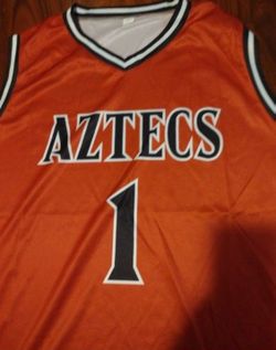 San Diego State Aztec Basketball Jersey #1 Red Mens XL