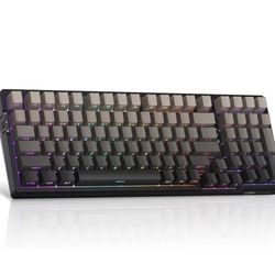 MageGee LIGHT100 Wireless Creamy Keyboard, Gasket Structure Hot Swappable, 2.4G