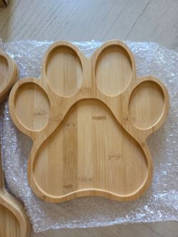 Sintuff 2 Pcs Bone Paw Shaped Charcuterie Board