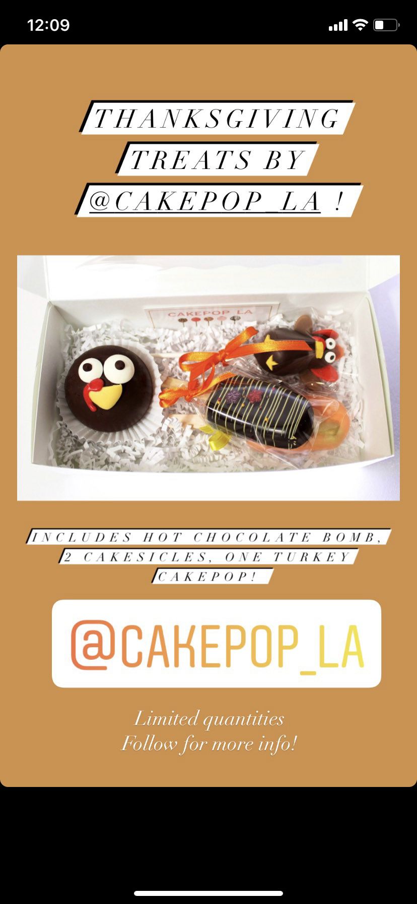 Thanksgiving Treats By Cakepop LA