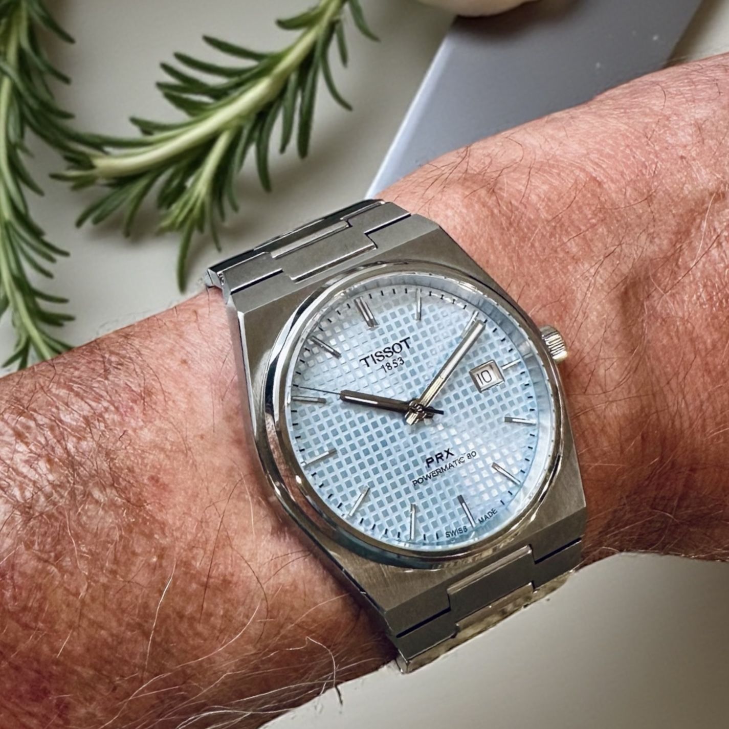 ⭐️ Tissot PRX Powermatic 80 - Ice Blue Dial Bracelet + Rubber Strap Included