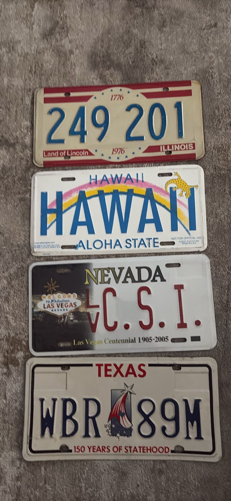 Souvenir Metal License Plates