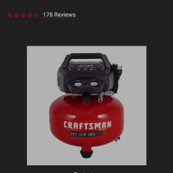 Craftsman 6 gal Pancake Portable Air Compressor 150 psi 0.8 HP