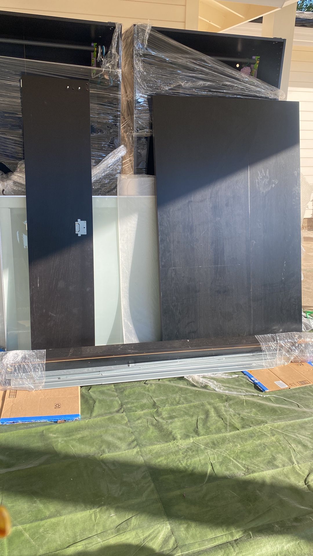 Ikea Pax Wardrobe Units + Ikea Queen Bed frame