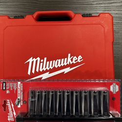 Milwaukee 3/8 ratchet Standard Metric Set Kit With Case