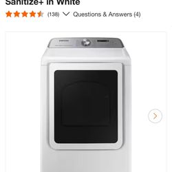 Samsung Washer And Dryer (gas), Large capacity 