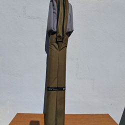 B W Sports 2pc 7ft Dual Spinning/Casting Rod and Reel Combo Case - Olive/Gray, 45in